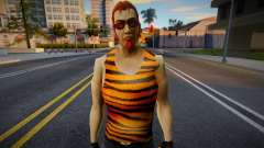 Postal Dude в тигровой майке для GTA San Andreas