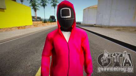 Squid Game Guard Outfit For CJ 2 для GTA San Andreas