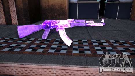 AK-47 Skin Ice Fuchsia для GTA Vice City