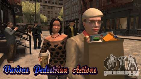 Various Pedestrian Actions для GTA 4
