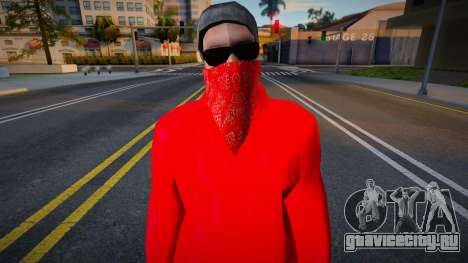 Blood gang skin 1 для GTA San Andreas
