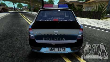 Dacia Logan Politia для GTA San Andreas