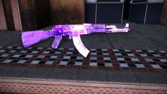 AK-47 Skin Ice Fuchsia для GTA Vice City