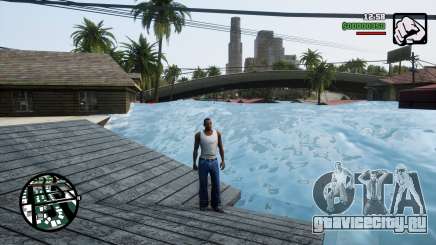 Water Level Flood Roof with Waves для GTA San Andreas Definitive Edition
