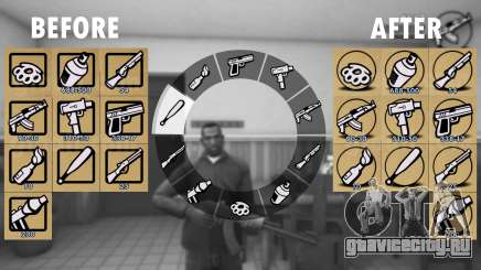Круглые иконки оружия для GTA San Andreas Definitive Edition