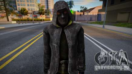 Член группировки Чёрный Ангел в плаще для GTA San Andreas