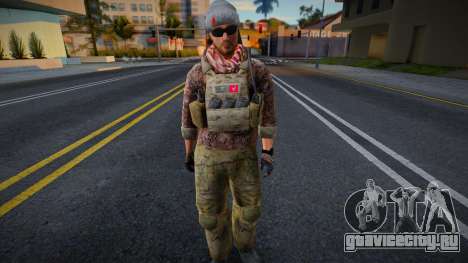 Военнослужащий в обмундировании для GTA San Andreas