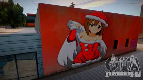 Mural de Yui Hirasawa de Navidad для GTA San Andreas