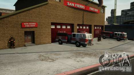 Реалистичная пожарная станция в Сан-Фиерро