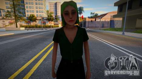 Девушка с яркими волосами 2 для GTA San Andreas