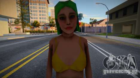 Девушка с яркими волосами 3 для GTA San Andreas
