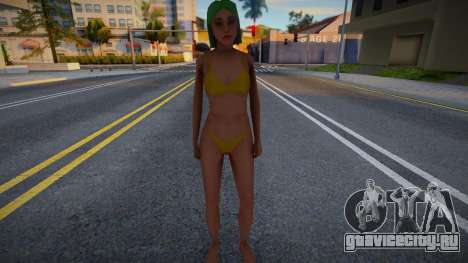 Девушка с яркими волосами 3 для GTA San Andreas