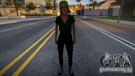 Девушка с яркими волосами 2 для GTA San Andreas