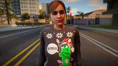 GTA Online Christmas Skin Female 2021 для GTA San Andreas