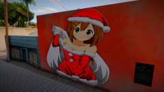 Mural de Yui Hirasawa de Navidad для GTA San Andreas