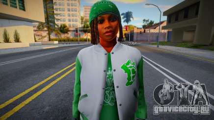 Grove (Families) Girl from GTA V 1 для GTA San Andreas