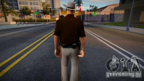 Шериф в защитной маске для GTA San Andreas