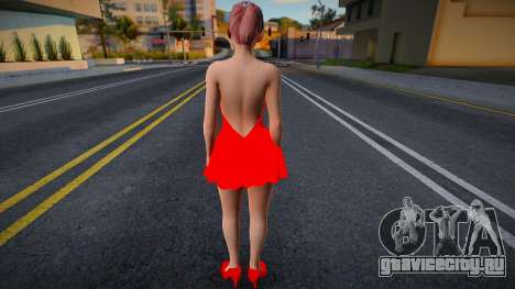 Honoka Red Dress для GTA San Andreas
