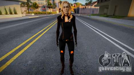 Миранда Лоусон блондинка в черном комбинезоне из для GTA San Andreas