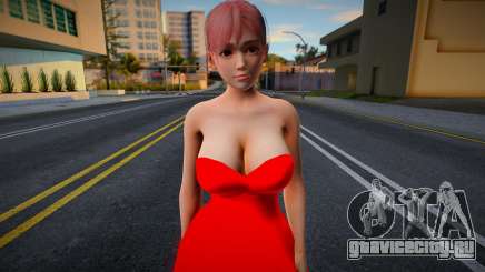 Honoka Red Dress для GTA San Andreas