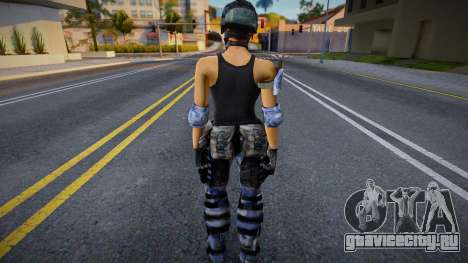 Девушка в военном обмундировании для GTA San Andreas