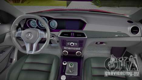 Mercedes-Benz C63 (RUS Plate) для GTA San Andreas