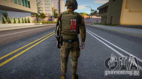 Военный в полном обмундировании для GTA San Andreas