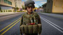 Военный в полном обмундировании для GTA San Andreas