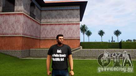 AOL Black T Shirt для GTA Vice City Definitive Edition