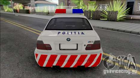 BMW M3 E46 Politia Romana для GTA San Andreas