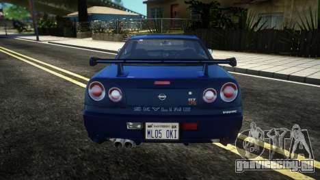 Nissan Skyline GT-R R-34 V-Spec (SA Style) для GTA San Andreas