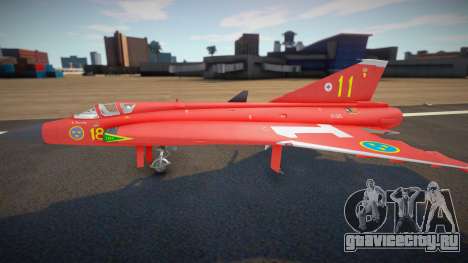 J35D Draken (Red Dragon) для GTA San Andreas