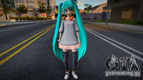 PDFT Hatsune Miku Out and About для GTA San Andreas