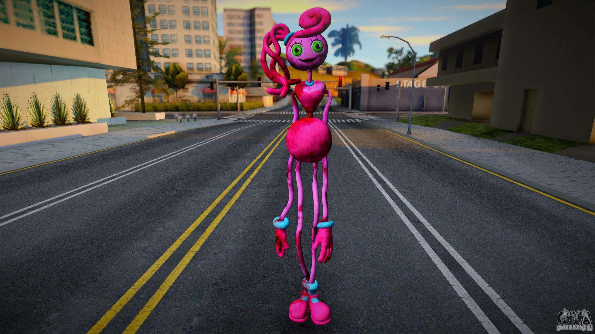 GTA San Andreas Poppy Playtime PJ Pug A Pillar Skin Mod 