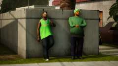 Realistic Busy Gangs Of Grove Street (Green) для GTA San Andreas Definitive Edition