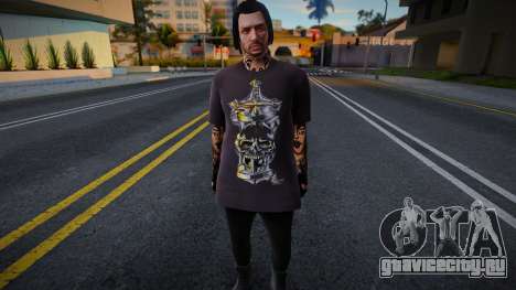 Парень в тёмной одежде из GTA Online для GTA San Andreas