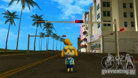 Isabelle from Animal Crossing (Blue) для GTA Vice City