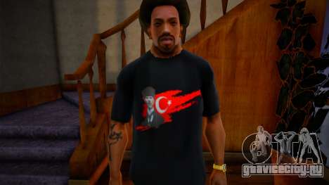 Mustafa Kemal Ataturk V2 T-Shirt для GTA San Andreas
