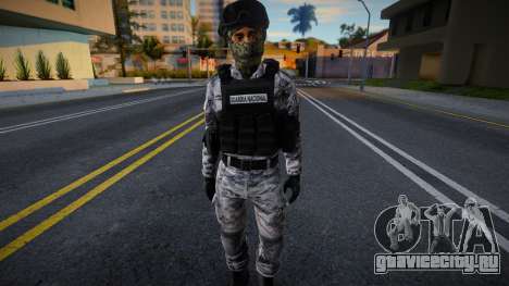 Солдат из Национальной гвардии Мексики v2 для GTA San Andreas