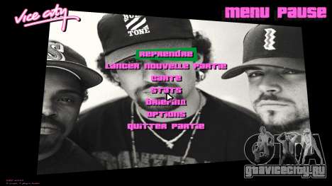 Cypress Hill Menu Mod для GTA Vice City