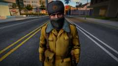 Советский солдат в зимней униформе для GTA San Andreas