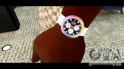 Realistic Rolex Daytona Rainbow Watches для GTA San Andreas Definitive Edition