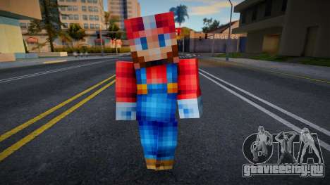 Steve Body Mario для GTA San Andreas
