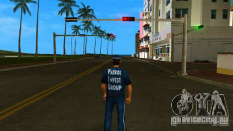 Томми в одежде охранника P.I.G для GTA Vice City