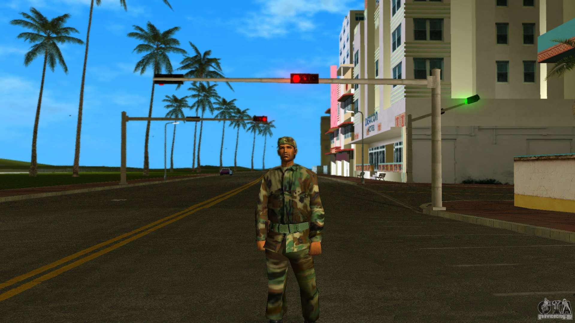 Томми в военной форме для GTA Vice City.