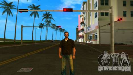 Томми в коричневой рубашке для GTA Vice City