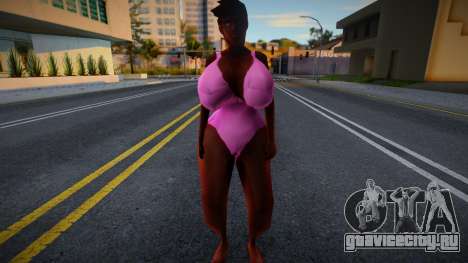 Thicc Female Mod - Swimming Outfit для GTA San Andreas