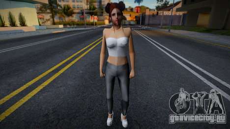 Девушка в обычной одежде v18 для GTA San Andreas