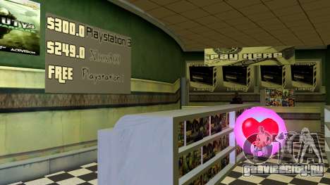 Gamestation Shop (New Worker Skin) для GTA Vice City