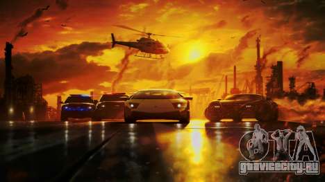 Меню в стиле NFS Most Wanted 2012 для GTA Vice City